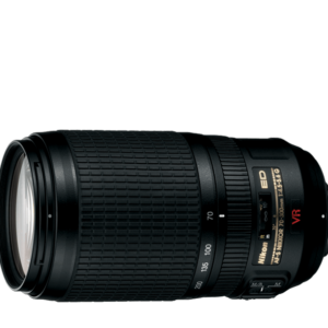عدسة نيكون 70-300 ملم F4.5-5.6G تركيز داخلي - تركيز تلقائي منخفض التشتت - موجة صامتة، تتميز بتقنية الاهتزاز