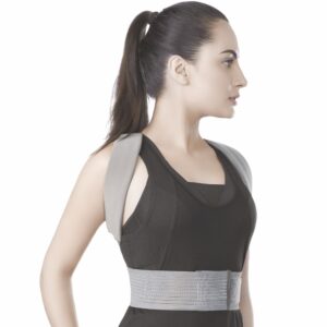 Posture Aid (Moderate Support) | Ideal Aid to Correct Posture & Relieves Pain (Grey)