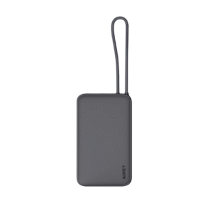 AUKEY PB-Y53-GY 10,000mAh 15W Fast Charging Power Bank with Built-in USB-C Cable
