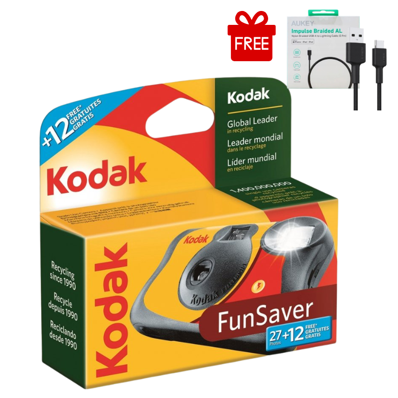 KODAK FUNSAVER SINGLE USE CAMERA 27+12 Exp BUNDLE